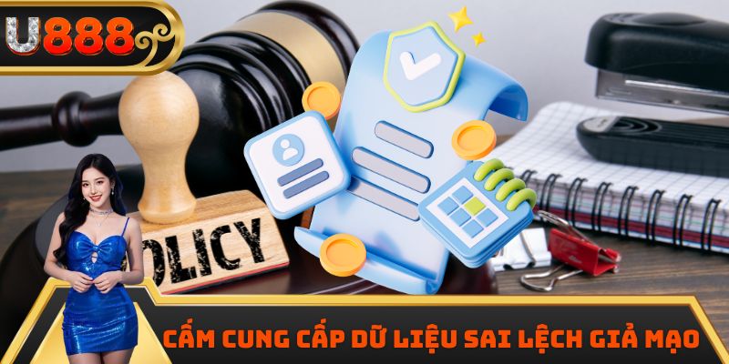 Cấm cung cấp dữ liệu sai lệch giả mạo